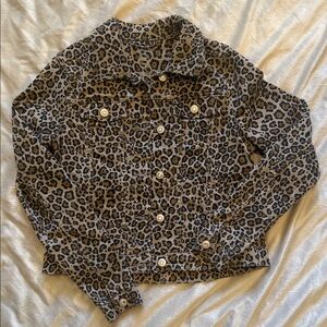 Wonder Nation Leopard Print Jean Jacket